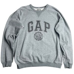 GAP x Sesame Street‎ Gray Crewneck Sweatshirt Men’s Size L Collegiate Logo Rare